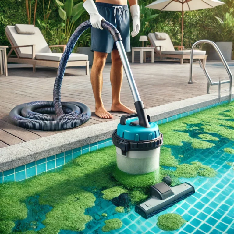 aspirer algues fond piscine